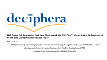 FDA Aprueba Qinlock (Ripretinib) Para Tumores del Estroma Gastrointestinal