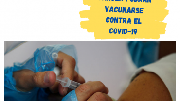 Pacientes con cáncer podrán vacunarse contra el COVID-19 en próxima etapa de vacunación