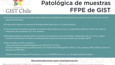 Afiche GIST Chile – Manejo en anatomía patológica de muestras FFPE de GIST